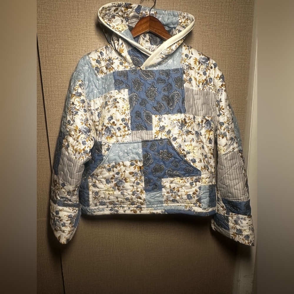 Handmade quilt hoodie